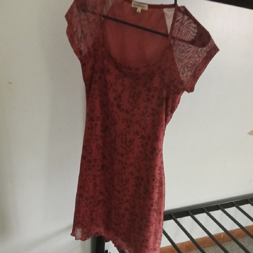 Women's Red Lace Top